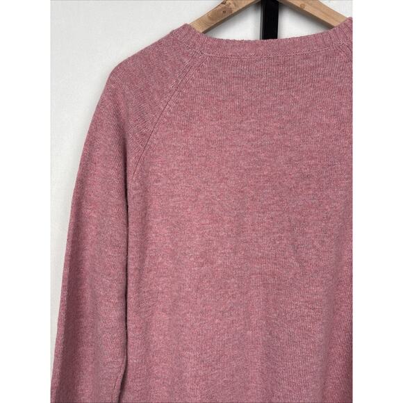 J. Crew Men’s Supersoft Lambswool Blend Crewneck Sweater Large Light Red Preppy - Picture 11 of 13